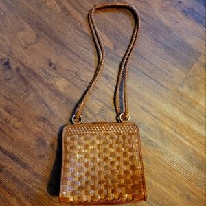 15. Marc Chantal crossbody purse brown woven